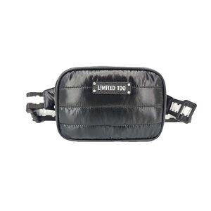 Limited Too Black Quilted Crossbody Bag